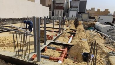 تأسيس وتوصيل وتمديد مواسير الصرف الصحي بالمزاحمية