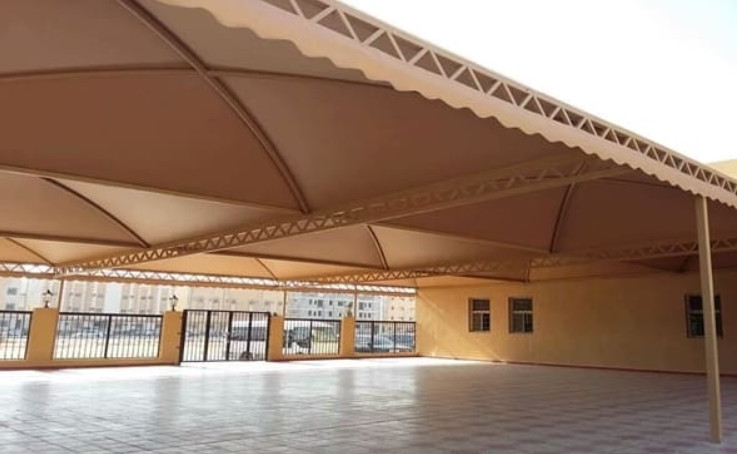 تركيب مظلات وسواتر بحفر الباطن