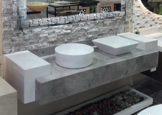 تركيب وتفصيل مغاسل رخام براس تنوره